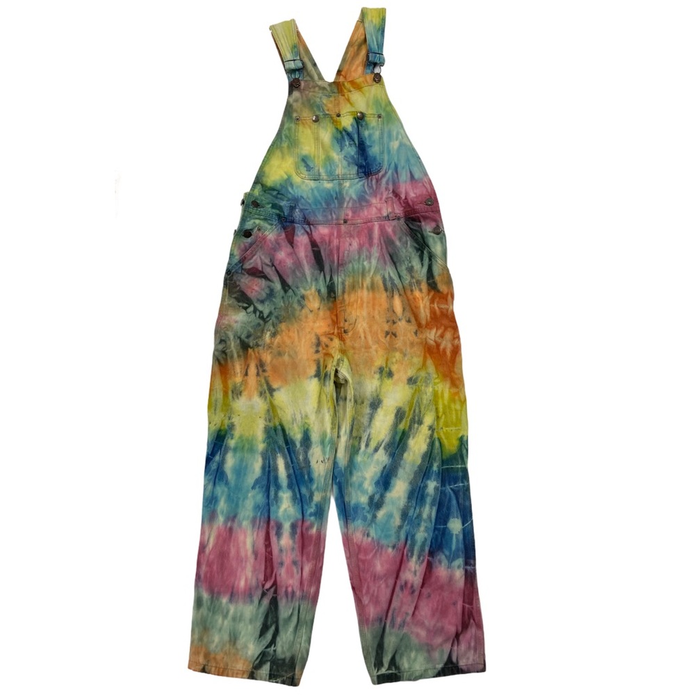 Tie Dye Denim Jean Carpenter Bib Overalls